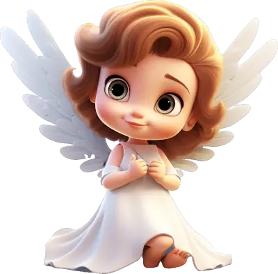 A darling happy little cherub