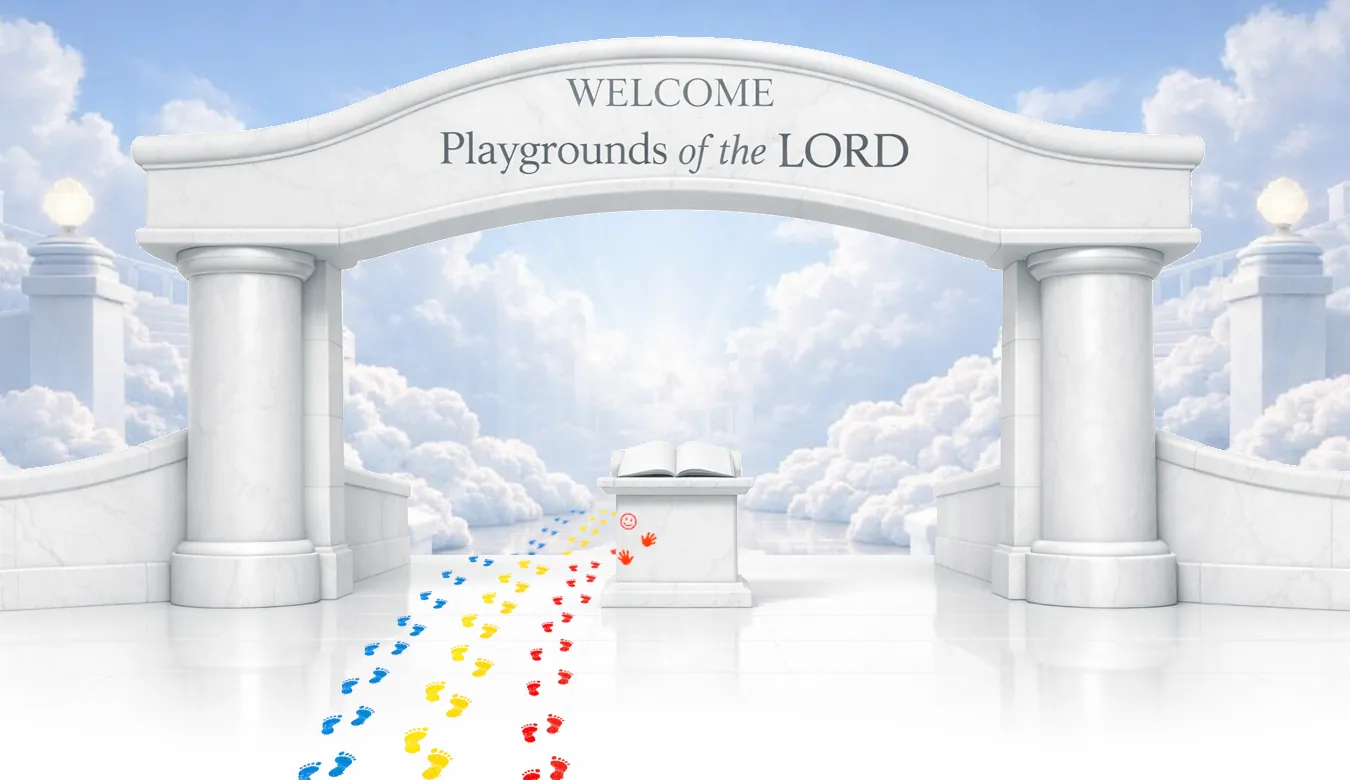 Footprints Leading into the Playgrounds