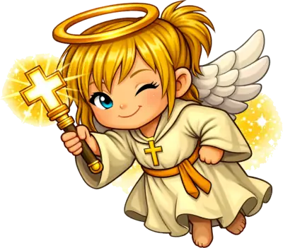 [Bless It Good Angel winking]